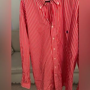 Polo by Ralph Lauren Red/White striped dress shirt